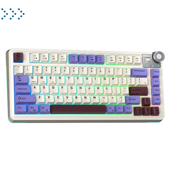 Клавиатуры AULA AU75 Beige-Purple-Red